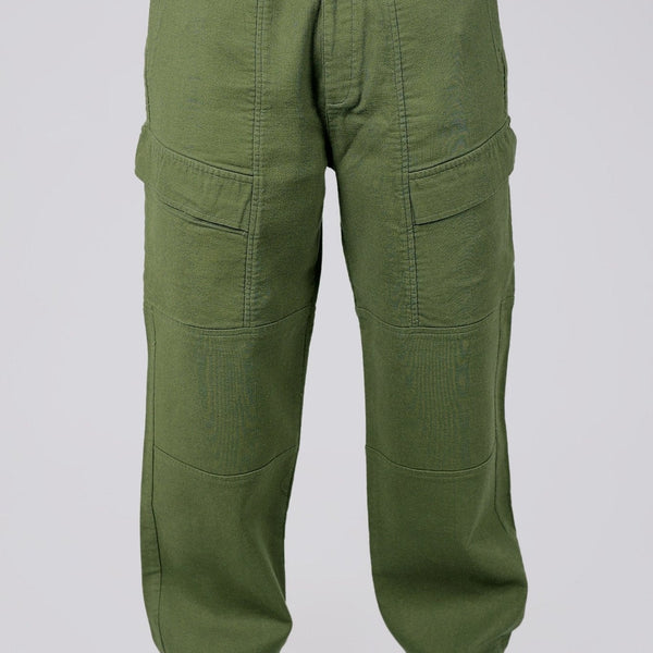 Bluebird Men's Cotton Cargo Pant Loose Fit Green - Distacart