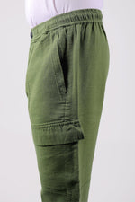 Thumbnail for Bluebird Men's Cotton Cargo Pant Loose Fit Green - Distacart