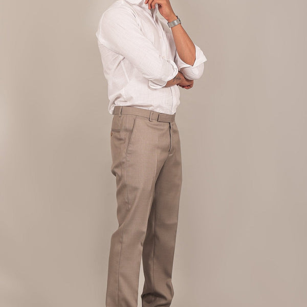 Bluebird Men's Grey Formal Trousers - Distacart