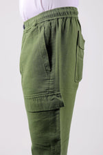 Thumbnail for Bluebird Men's Slim Fit Cotton Cargo Pant Green - Distacart