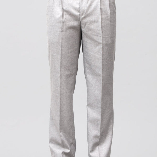 Bluebird Modern Light Grey Pleated Trouser - Distacart