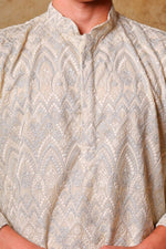 Thumbnail for Bluesaanchi Zari Work Ivory Kurta with Trouser Pajama - Distacart