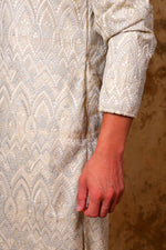Thumbnail for Bluesaanchi Zari Work Ivory Kurta with Trouser Pajama - Distacart