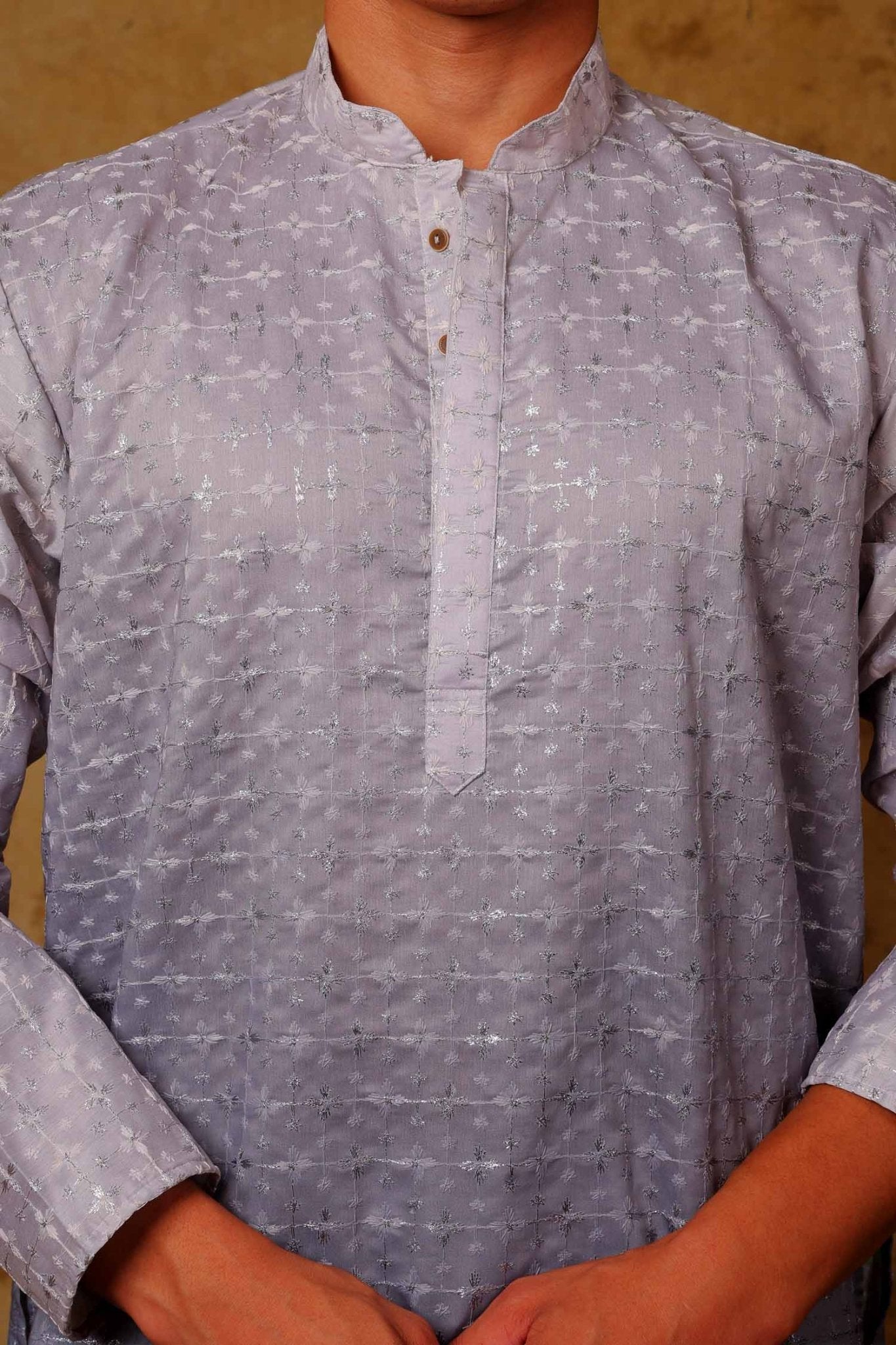 Bluesaanchi Zari Work Light Blue Kurta with Trouser Pajama - Distacart