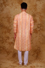 Thumbnail for Bluesaanchi Zari Work Peach Kurta with Trouser Pajama - Distacart