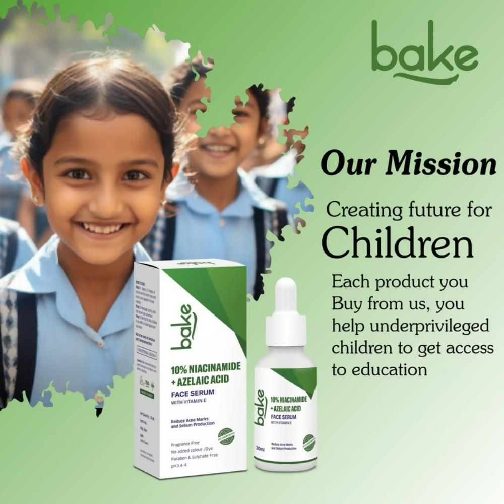 Bake 10% Niacinamide & Azelaic Acid Face Serum With Vitamin E - Distacart
