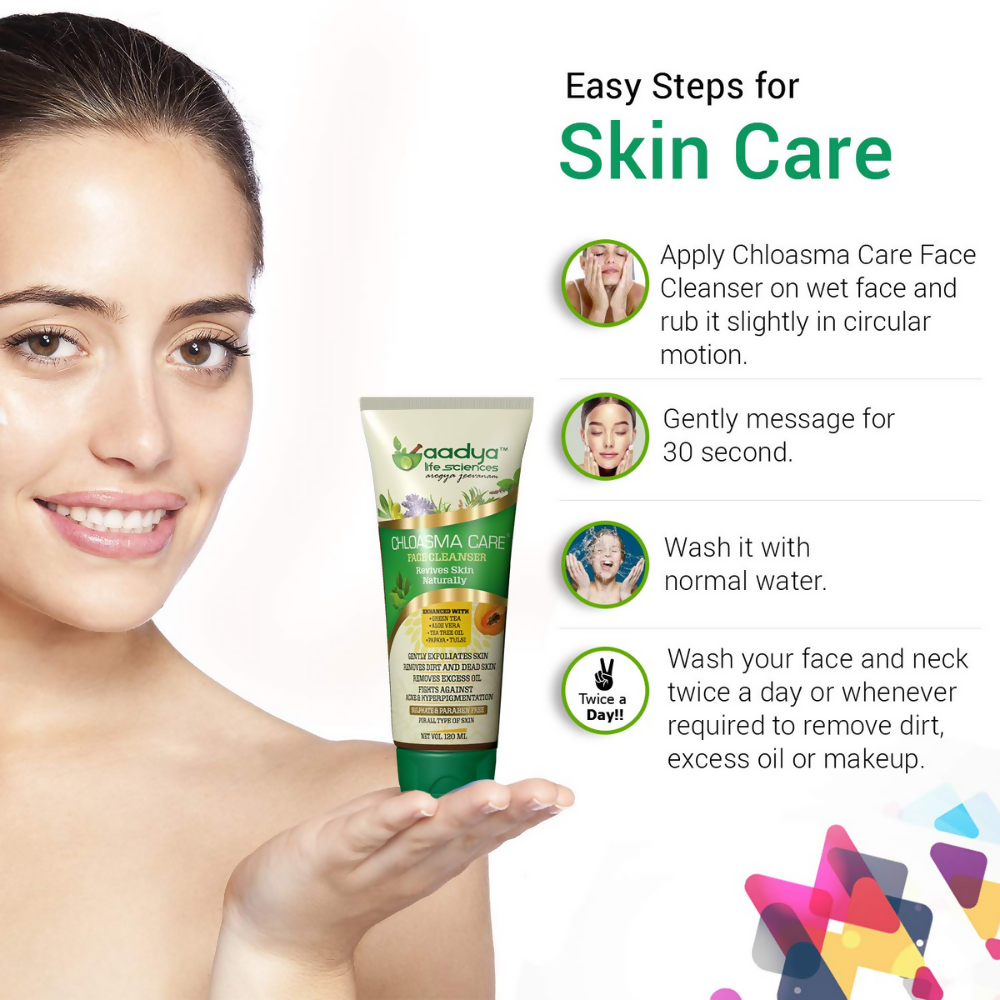 Aadya Life Sciences Chloasma Care Cream and Face Wash Combo - Dista