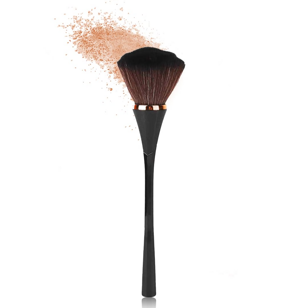 Gleva Multipurpose Professional Powder & Blush Cheek Brush - Black Brush - Distacart