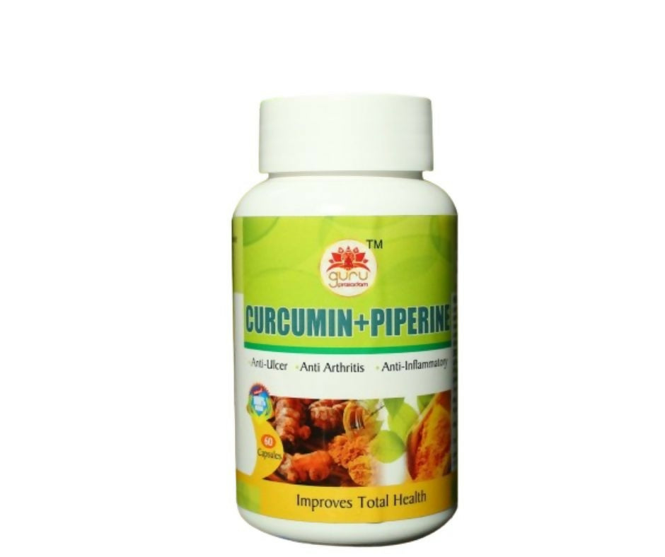 Guru Prasadam Curcumin + Piperine Capsules - Distacart
