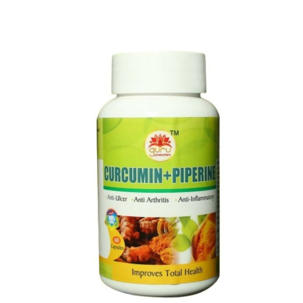 Guru Prasadam Curcumin + Piperine Capsules - Distacart