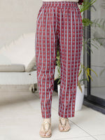 Thumbnail for The52 Maroon Women's Gorgeous Rayon Fabric Printed Work Flared Kurta, Pant and Dupatta Set - Distacart