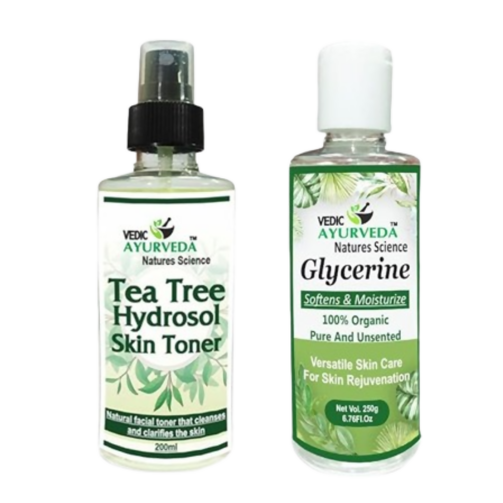 VedicAyurveda Tea Tree Hydrosol Skin Toner with Glycerine - Dista