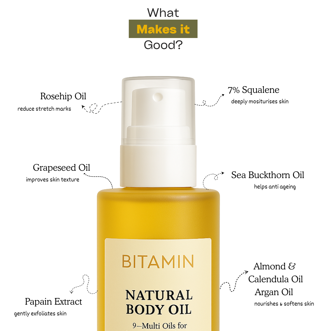 Bitamin Natural Body Oil Coconut Vanilla