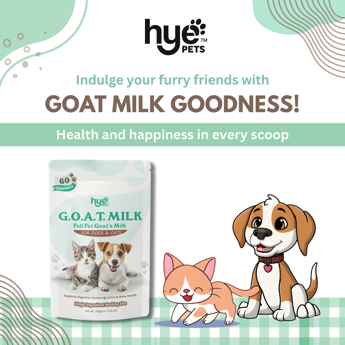Hye Pets Full Fat Goat Milk Powder For Pets - Distacart