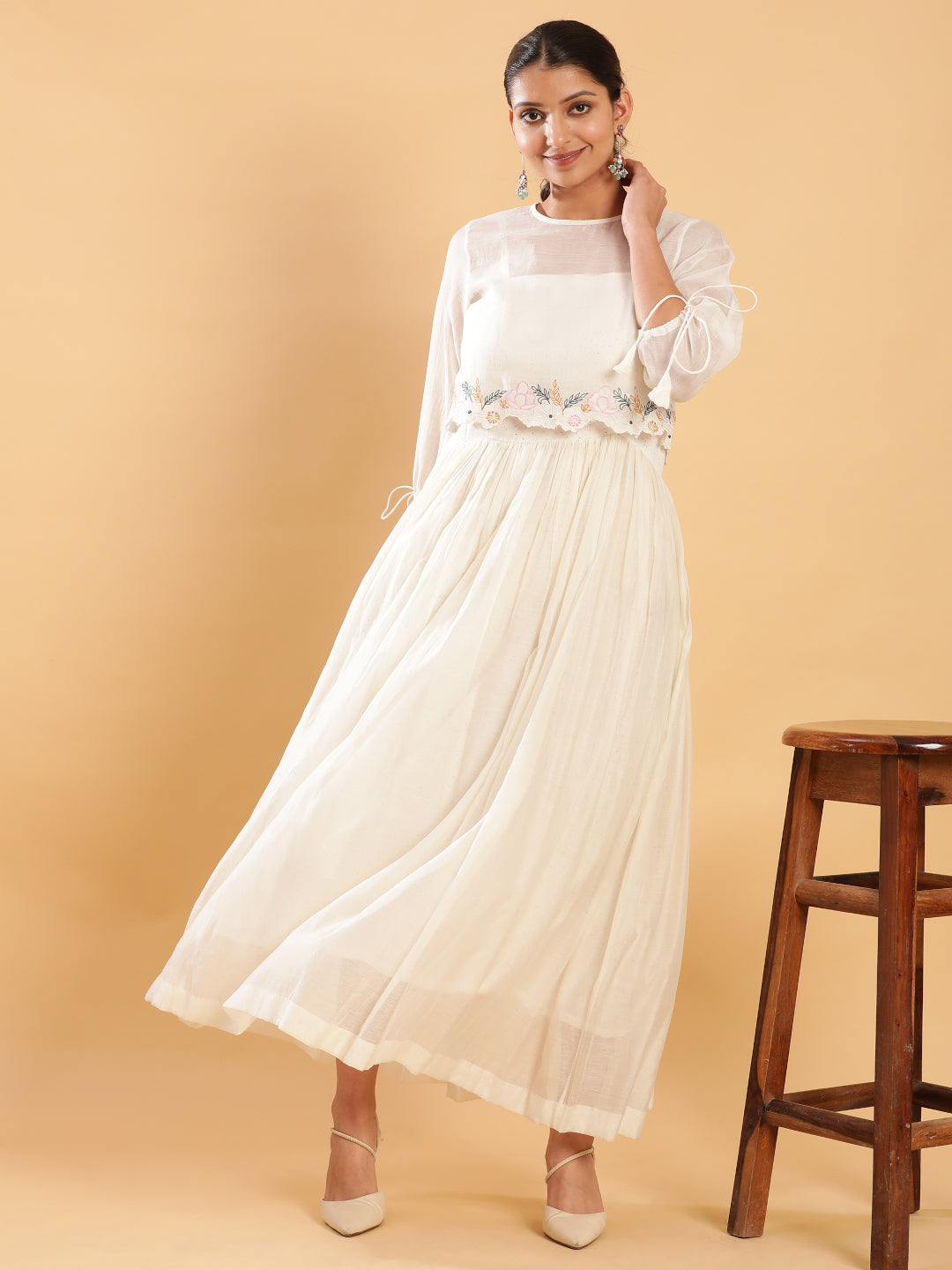 BohoJazz Bohemian Signature Dress with Embroidered Mul Top