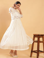 Thumbnail for BohoJazz Bohemian Signature Dress with Embroidered Mul Top
