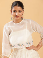 Thumbnail for BohoJazz Bohemian Signature Dress with Embroidered Mul Top