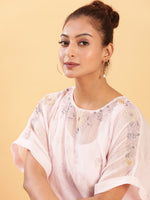 Thumbnail for BohoJazz Bohemian Signature Layered Maxi Dress with Motif - Pink