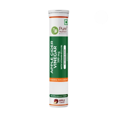 Pure Nutrition Apple Cider Vinegar Apple Flavour Effervescent Tablets