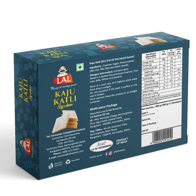 Lal Sweets Kaju Katli Premium - Distacart
