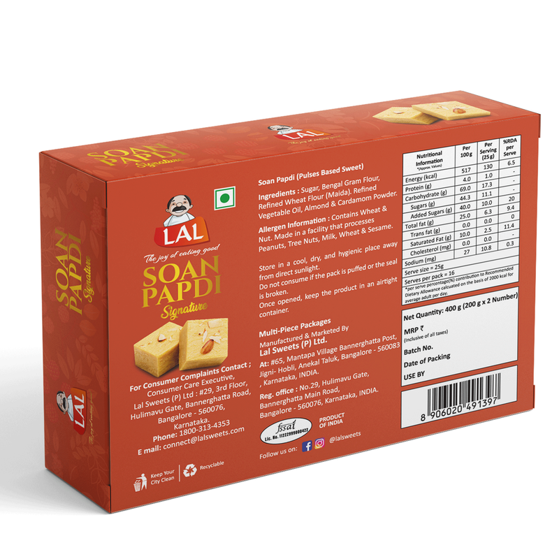Lal Sweets Soan Papdi Premium - Distacart