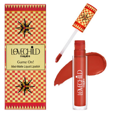 LoveChild By Masaba Gupta Striker Transfer-proof Reddish Orange Liquid Lipstick - Distacart