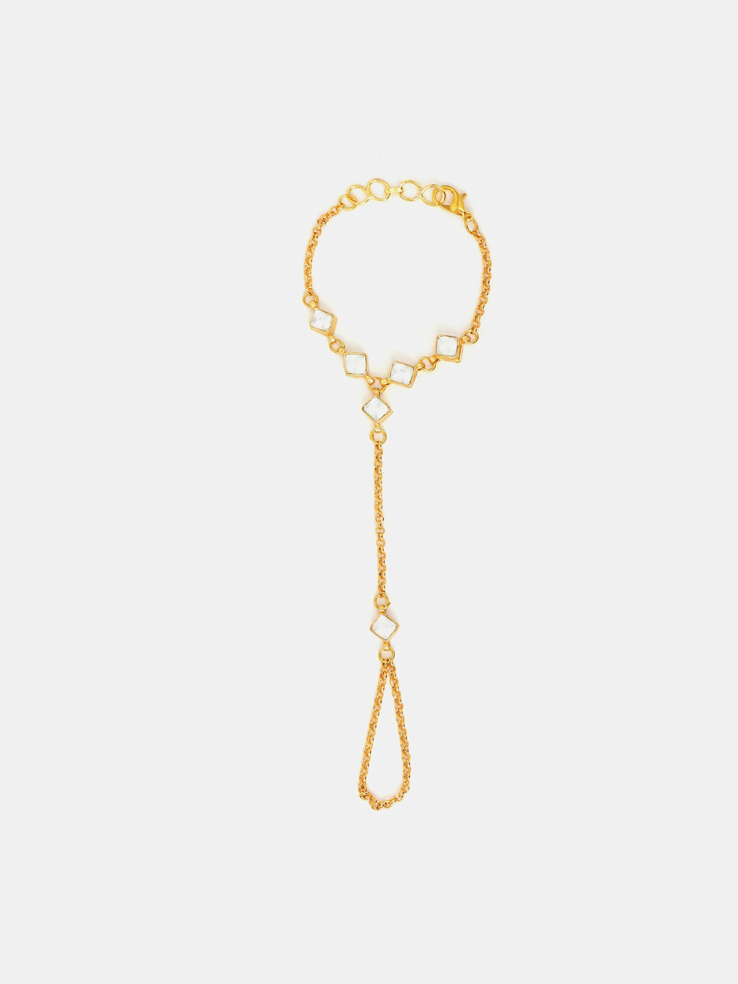 Ruby Raang Noor Minimal Gold Hand Chain