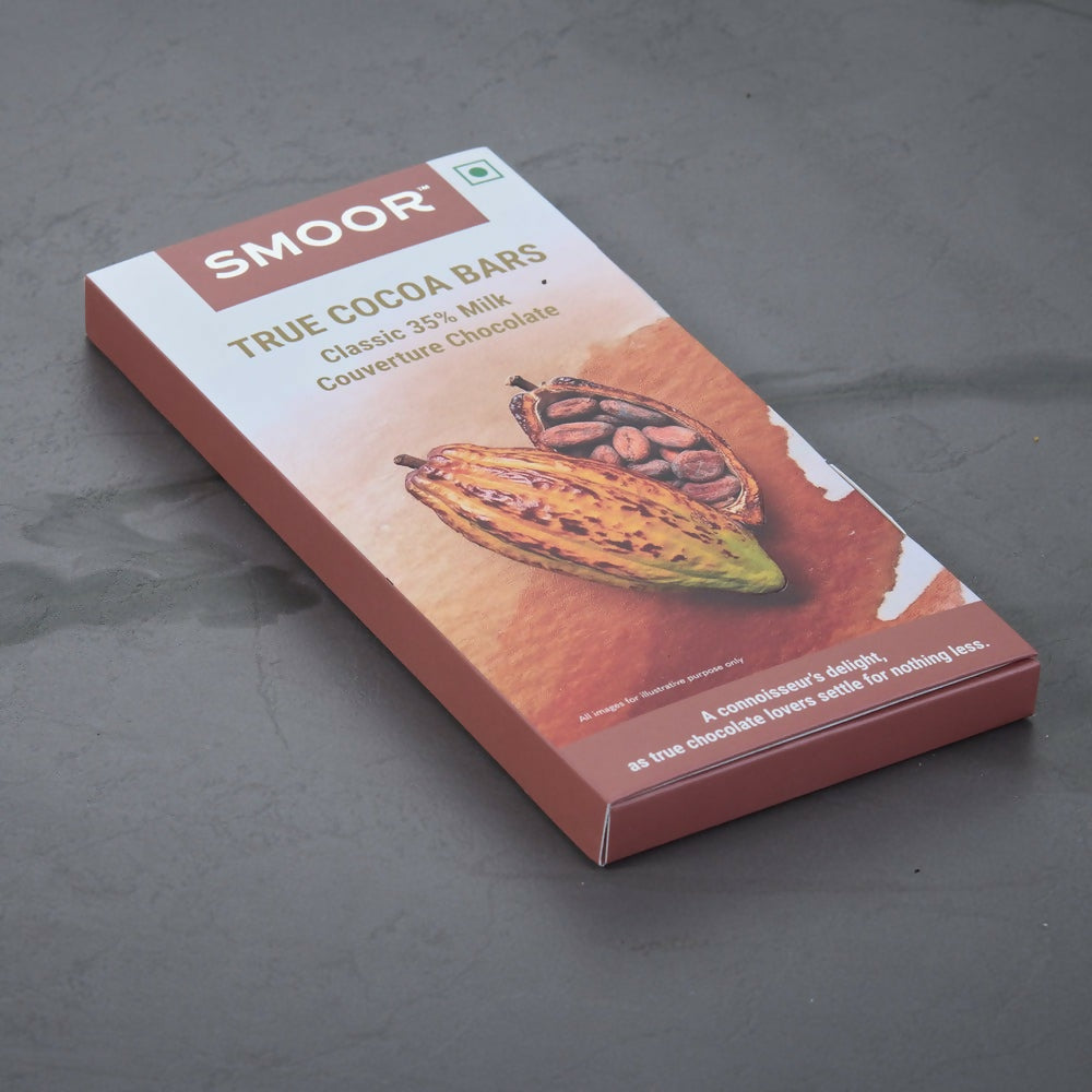 Smoor True Cocoa Bars Classic 35% Milk Couverture Chocolate