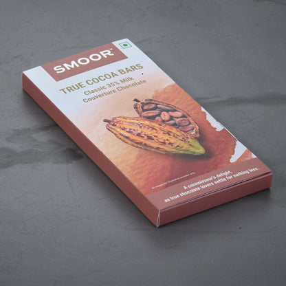 Smoor True Cocoa Bars Classic 35% Milk Couverture Chocolate - Dista
