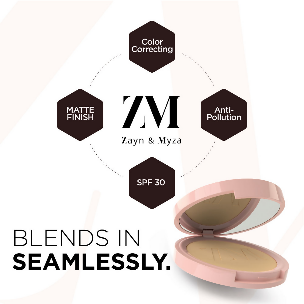 Zayn & Myza Pollution Defense CC with SPF 30 Compact Warm Beige - Distacart