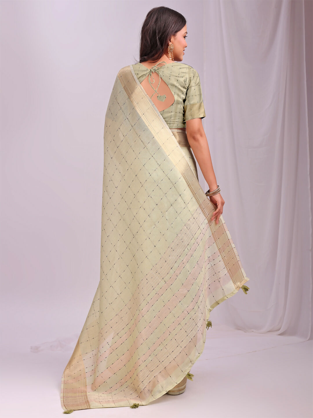 Astita Organza Light Green Saree