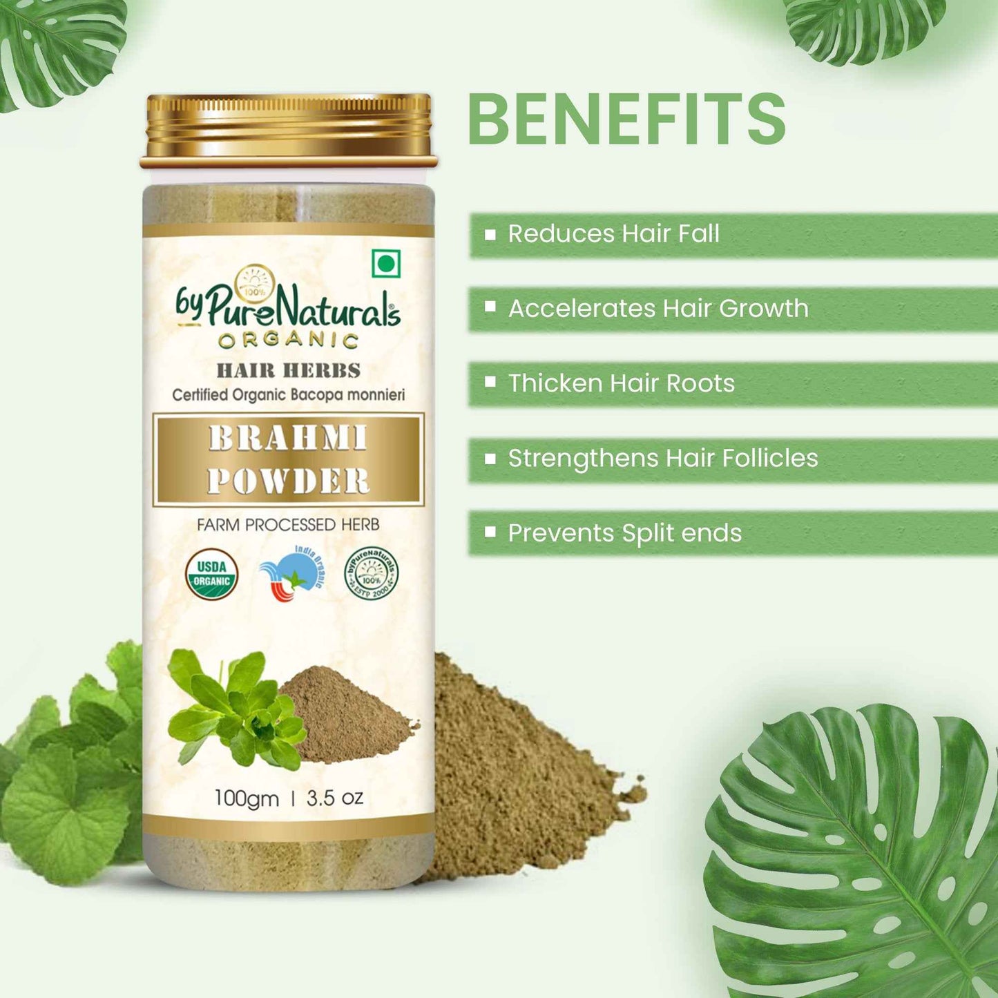 byPureNaturals Organic Brahmi Powder - Dista