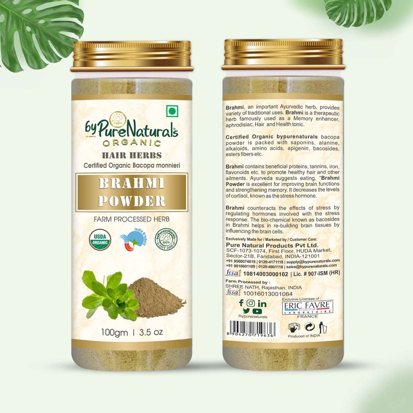byPureNaturals Organic Brahmi Powder - Dista