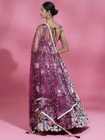 Thumbnail for Tulsi Art Breathtaking Wine Sequins Soft Net Function Wear Lehenga Choli