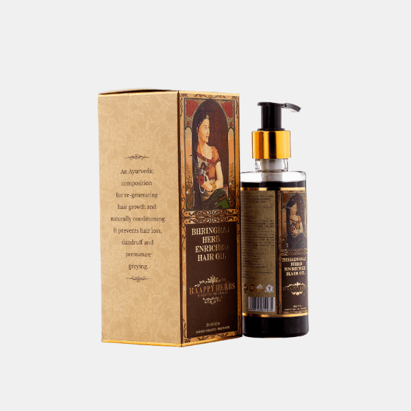 Haappyherbs Bhringraj Herb Enriched Hair Oil - Distacart