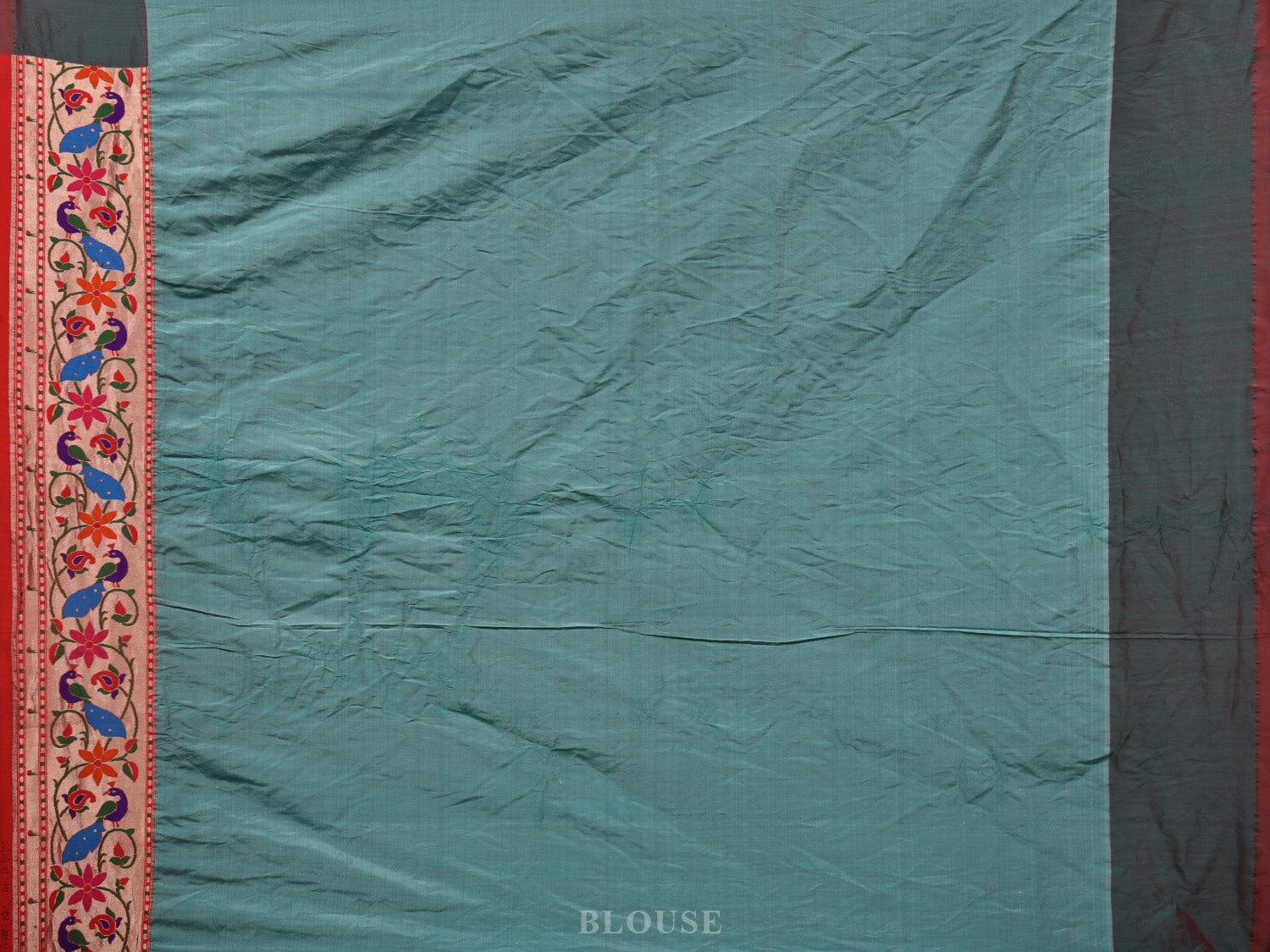 Brown Bandhani Paithani Silk Handloom Saree with Peacocks Border and Pallu Design - Global Threads - Distacart