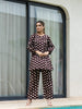 Yufta Brown Polka Dot Print Top And Trouser Co Ord Set - Distacart