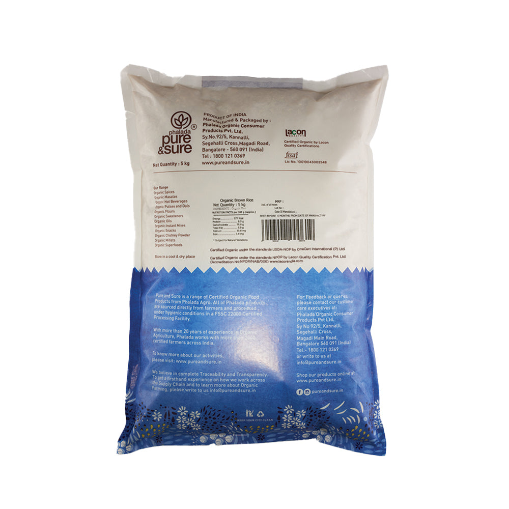 Pure & Sure Organic Brown Rice - Distacart