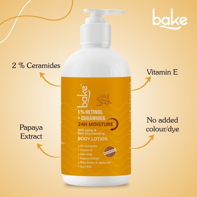 Bake 1% Retinol & Ceramides Body Lotion - Distacart