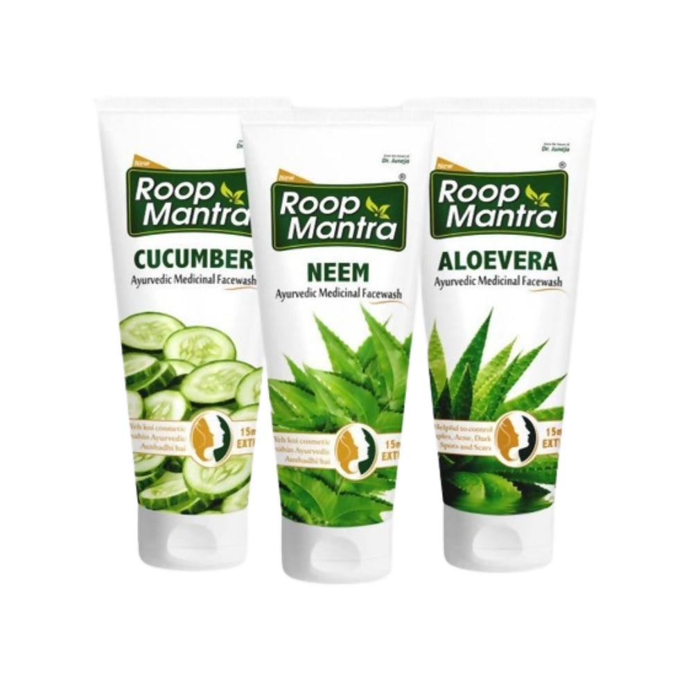 Roop Mantra Cucumber, Neem & AloeVera Face Wash Combo - Distacart