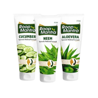 Roop Mantra Cucumber, Neem & AloeVera Face Wash Combo - Distacart
