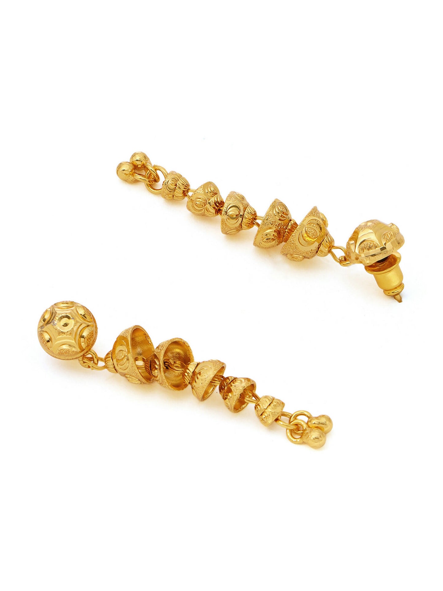Ruby Raang Traditional Gold Earrings - Dista