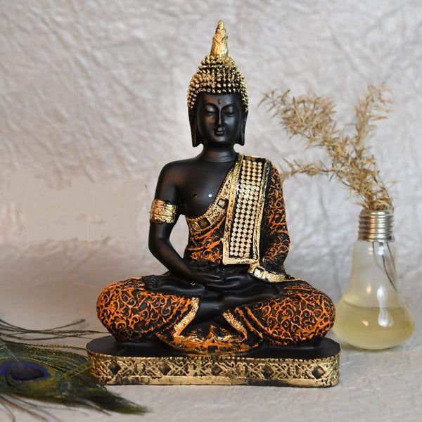 Jaipur Ace Meditating Buddha Polyresin Idol - Distacart