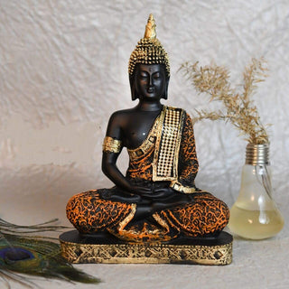 Jaipur Ace Meditating Buddha Polyresin Idol - Distacart