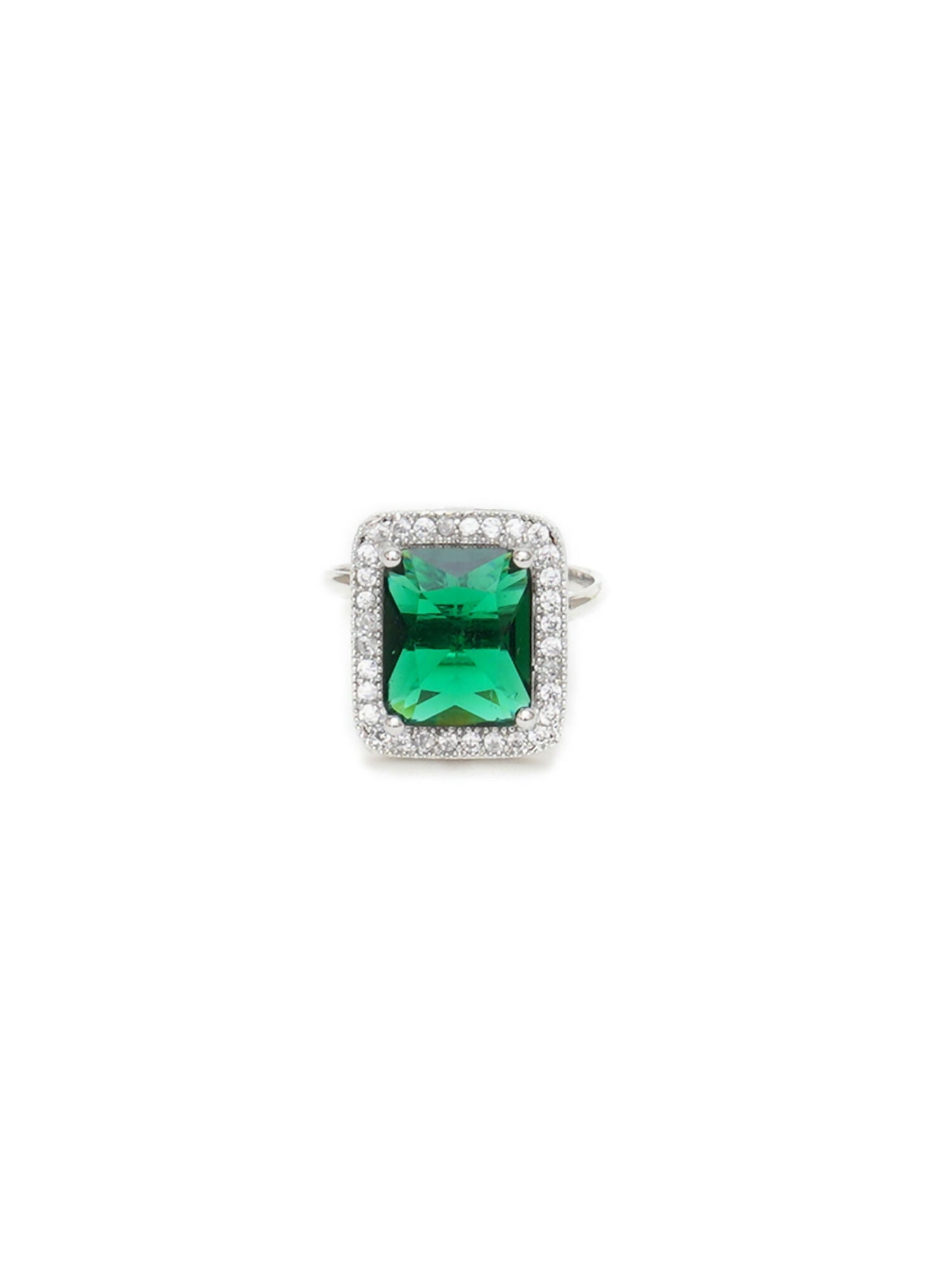green stone ring (Green) - Ruby Raang - Distacart