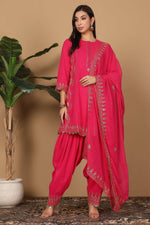 Thumbnail for Joban Fashion Pink Georgette Kurta Set