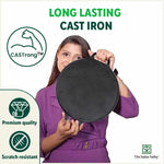 Thumbnail for The Indus Valley CASTrong Cast Iron Cookware Set: Tawa+ Kadai+ Fry Pan, Kitchen Set for Home, Pre-seasoned, 100% Pure, Toxin-free, Tadka Pan