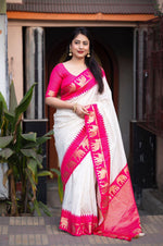 Thumbnail for Rani Silk Zari Woven Saree with Unstitched Blouse - Hiral Fashion - Distacart