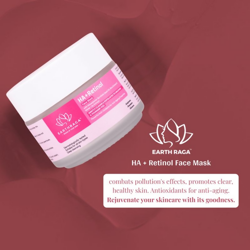 Earthraga HA + Retinol Face Mask - Distacart