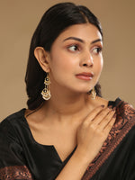 Thumbnail for Nuyug 18k Golden Ring Pearl Drops Anti Tarnish Earrings